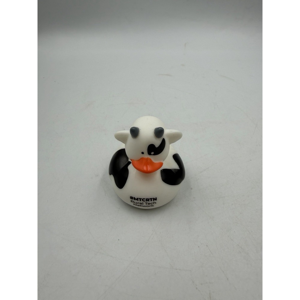 NEW 2" White Cow Rubber Duck Duckie